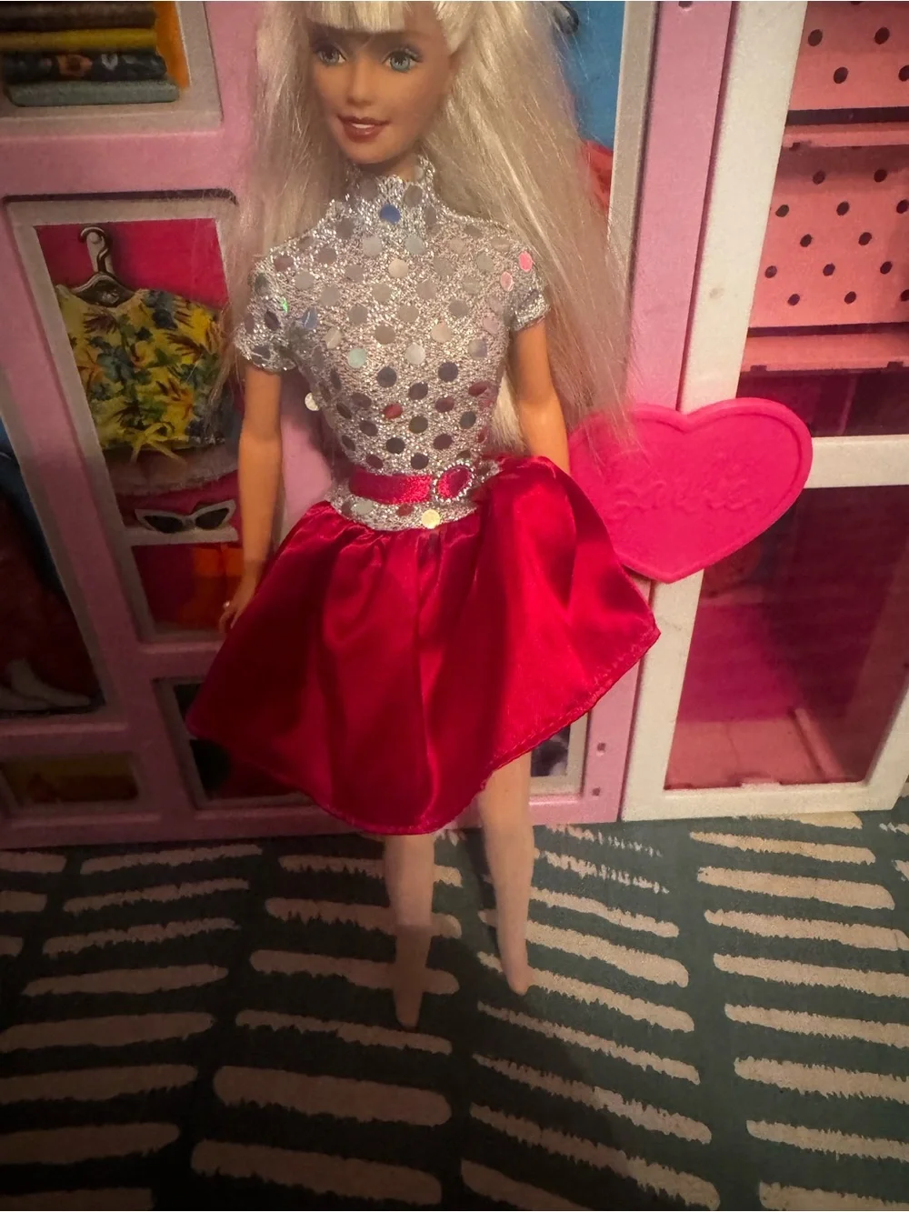 Barbie 1999 XXXOOO Doll Valentine Special Edition by Mattel No Shoes Vintage